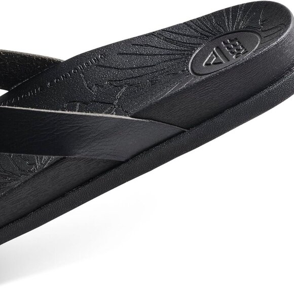 Women's Cushion Flip Flops Ethylene Vinyl Acetate Black Size 9 Slip On - Picture 6 of 6